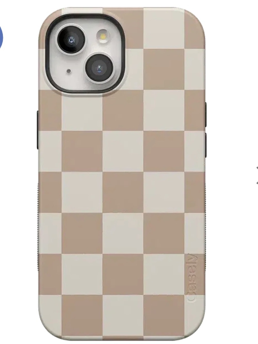 Neutral Checkerboard iPhone 15 Case